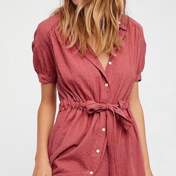 Free People Retro Romance Gingham Dress Size Small - Picture 2 of 6